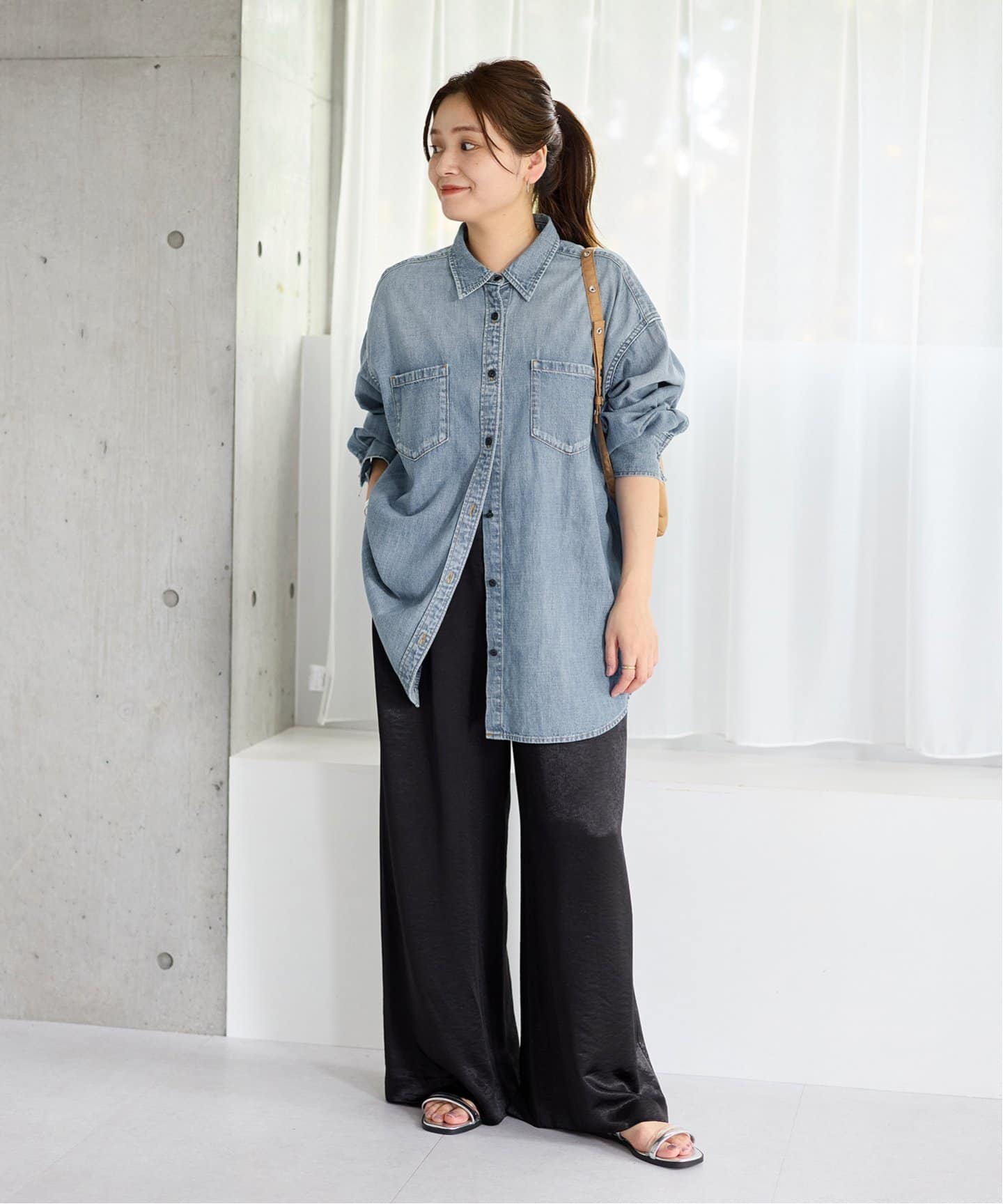 ヴィンテージサテンワイドパンツ（その他パンツ）｜JOURNAL STANDARD