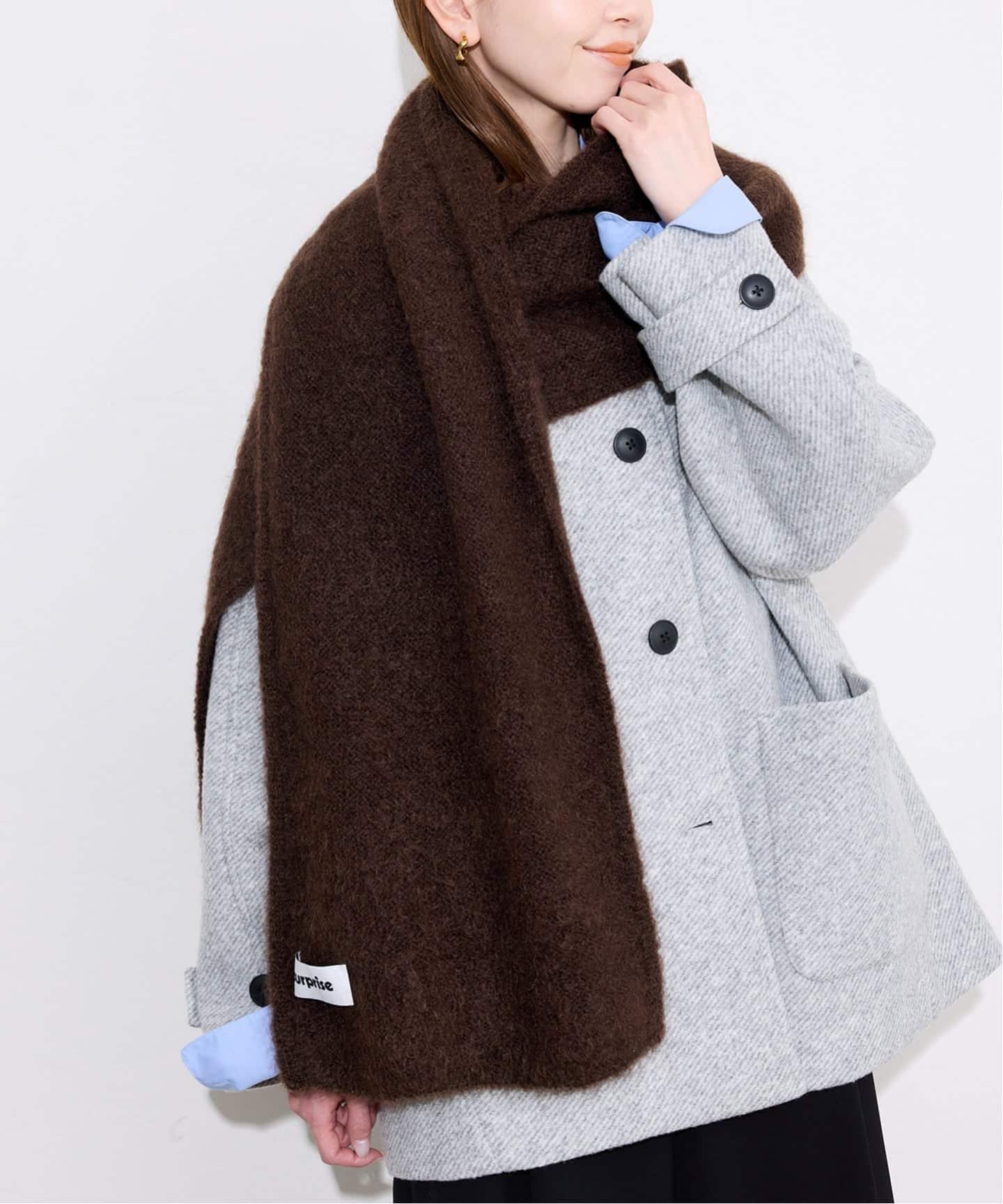 追加》surprise/サプライズ ストール MOHAIR SCARF DONNA（ストール