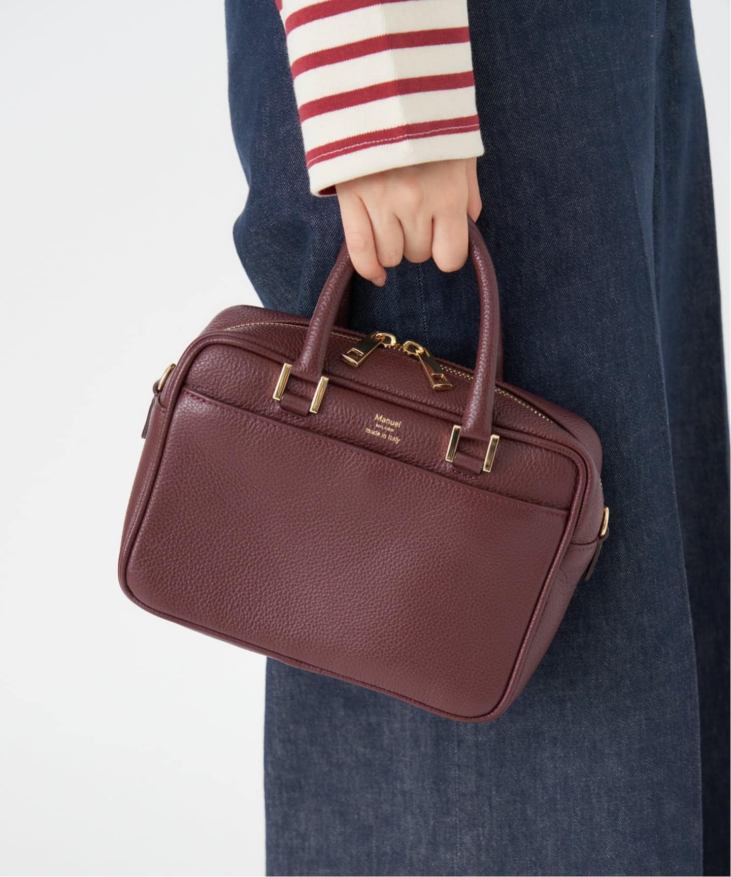 追加4》Manuel MILANO/マニュエルミラノ レザーバッグ（ハンドバッグ