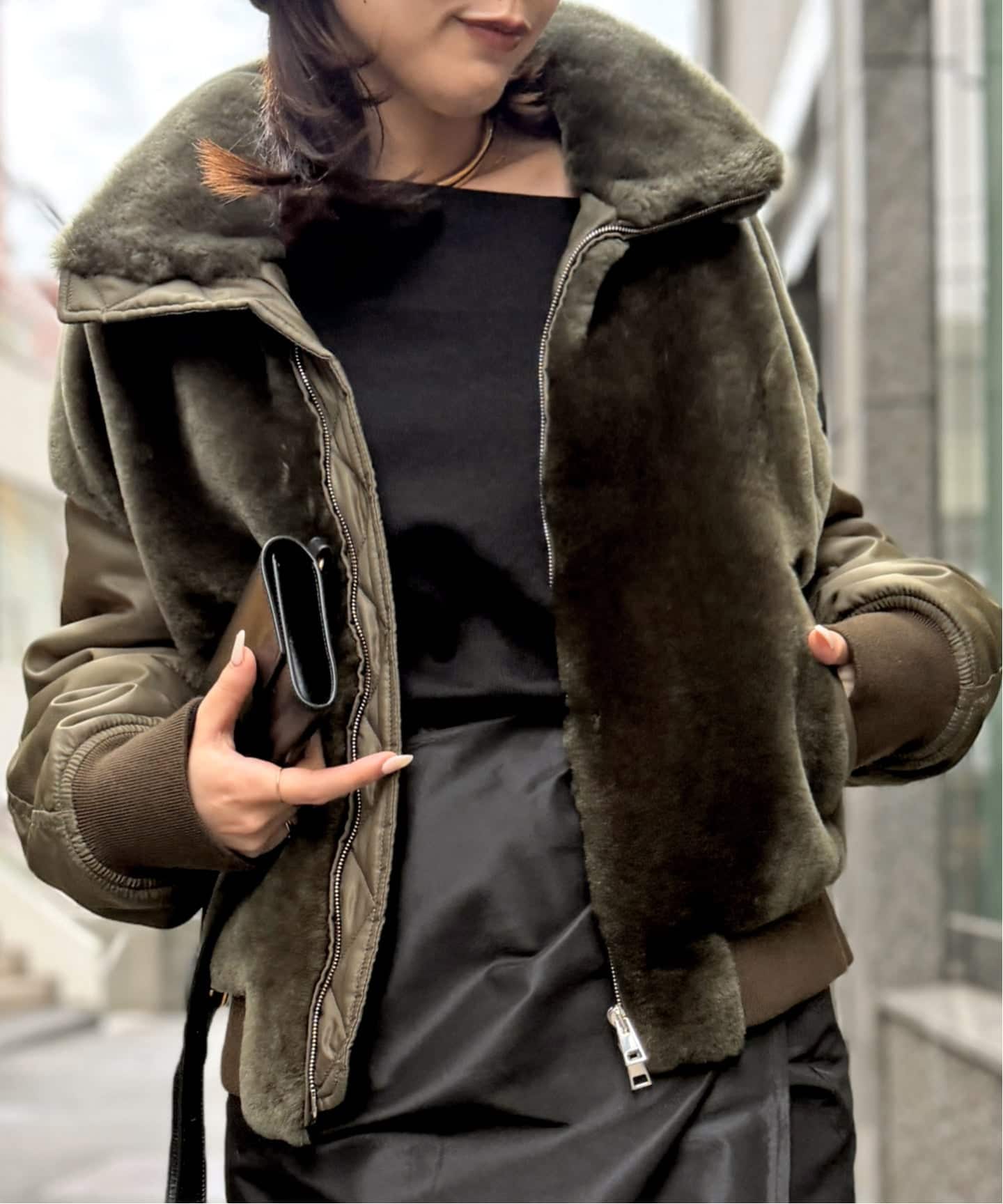 BLANCHA/ブランカ】 MOUTON BLOUSON（その他ブルゾン／アウター）｜L