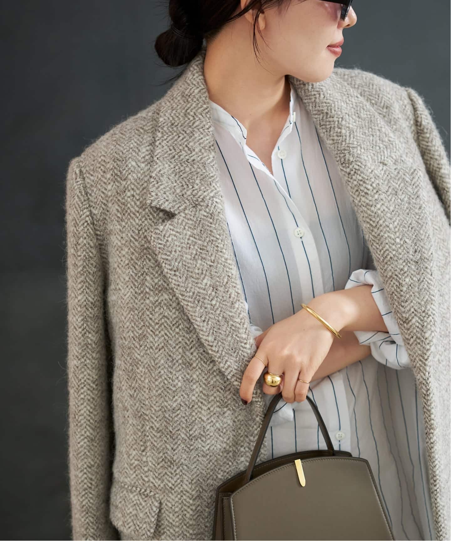 R'IAM ヘリンボンコートジャケット（テーラードジャケット）｜Plage