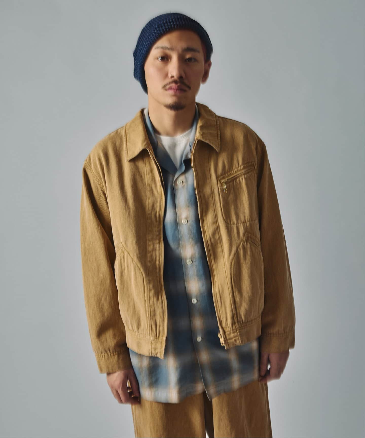 J.S.Homestead / Stead ピグメントキャンバス ジップジャケット