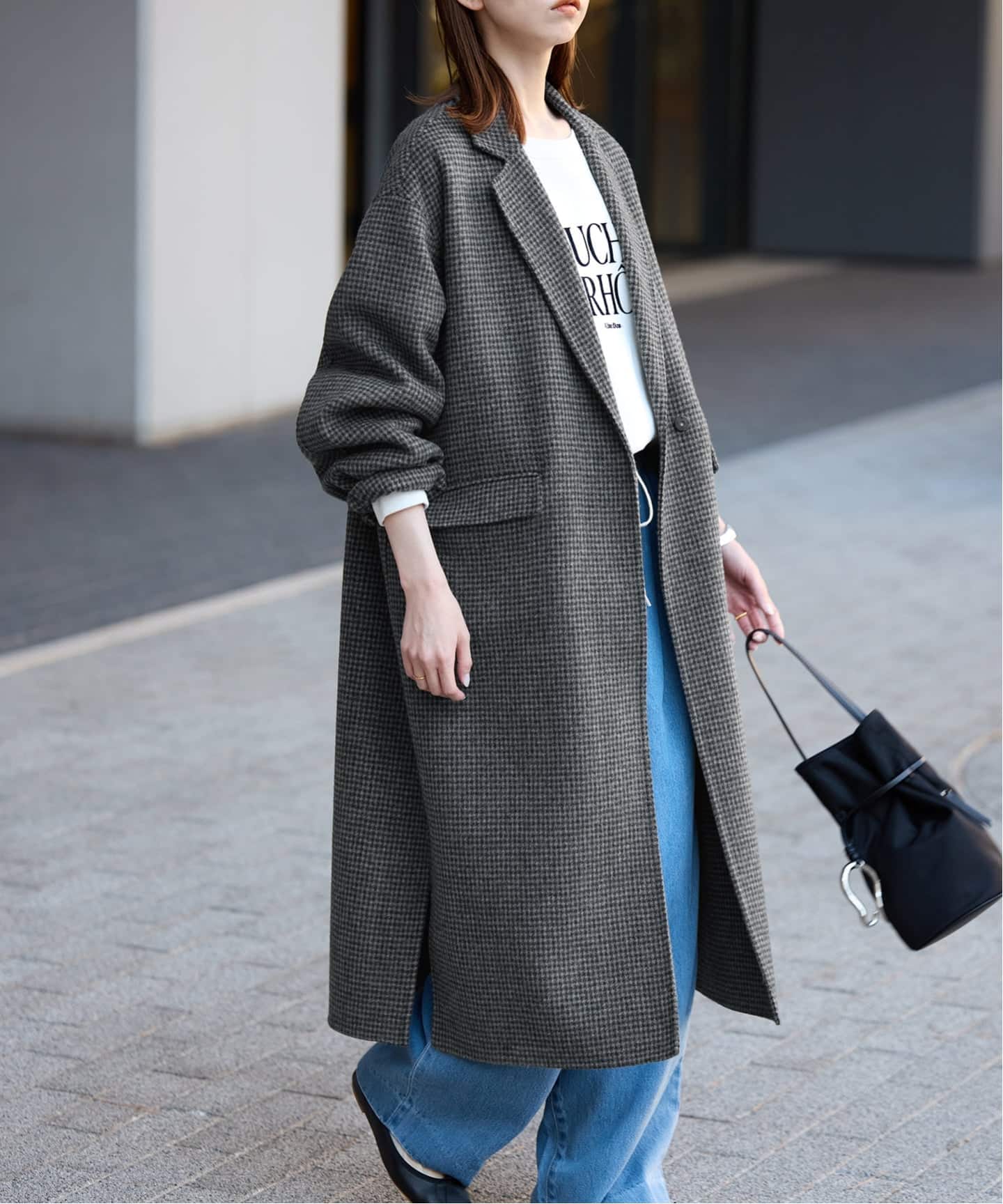 追加2》souple woolダブルフェイスチェスターコート（チェスターコート