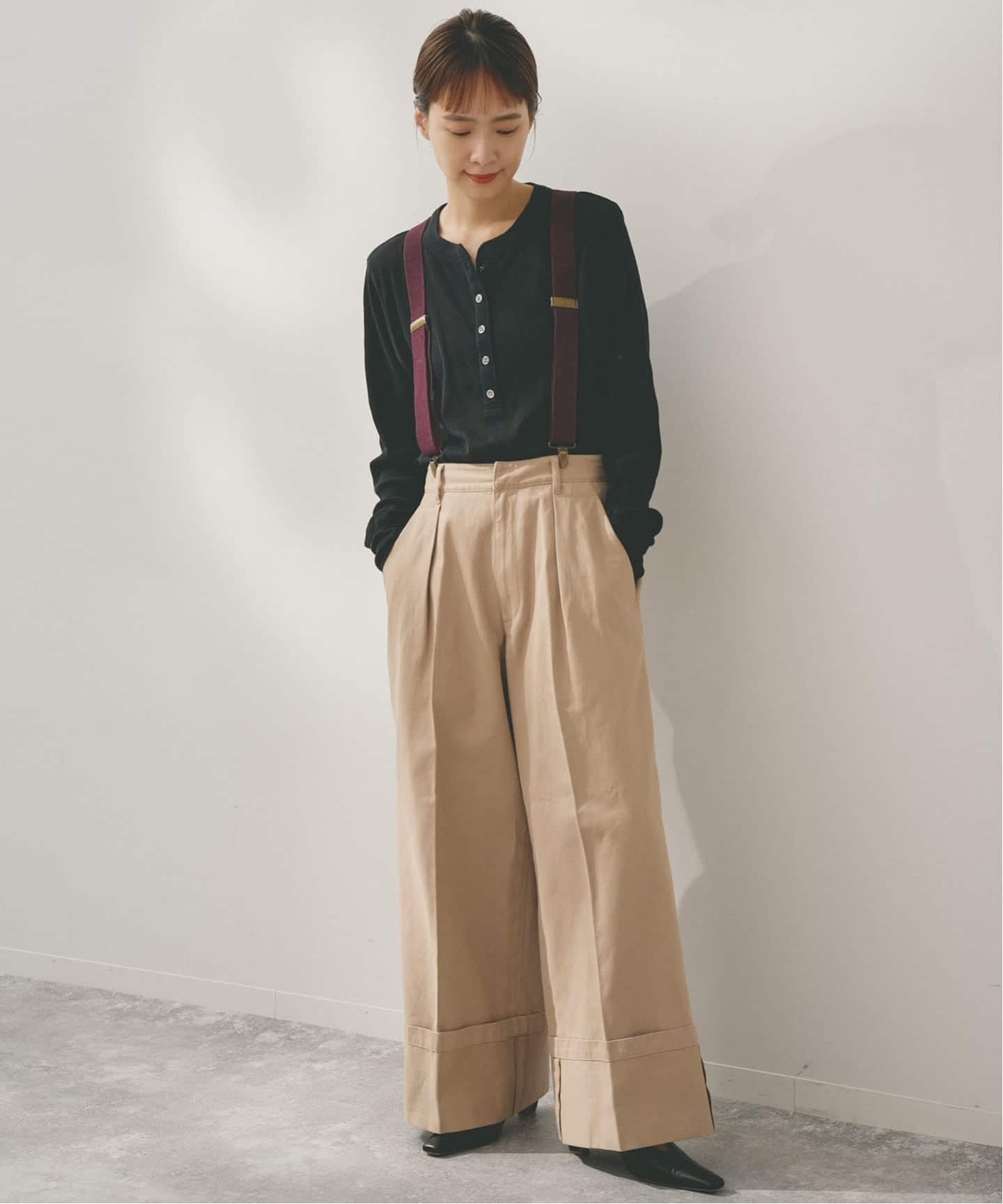 Higuchi*S サスペンダーツキチノパン（チノパンツ）｜Spick and Span