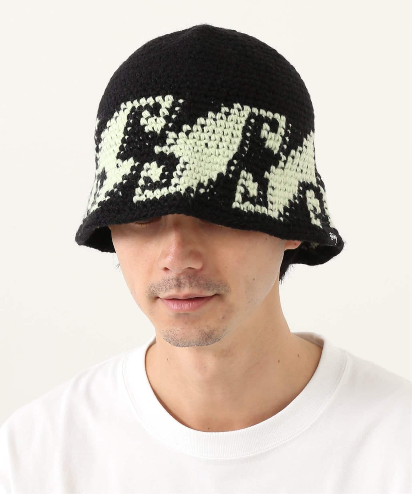 人気】Stussy クラッシャーハット バケットハット ニット ショッパー
