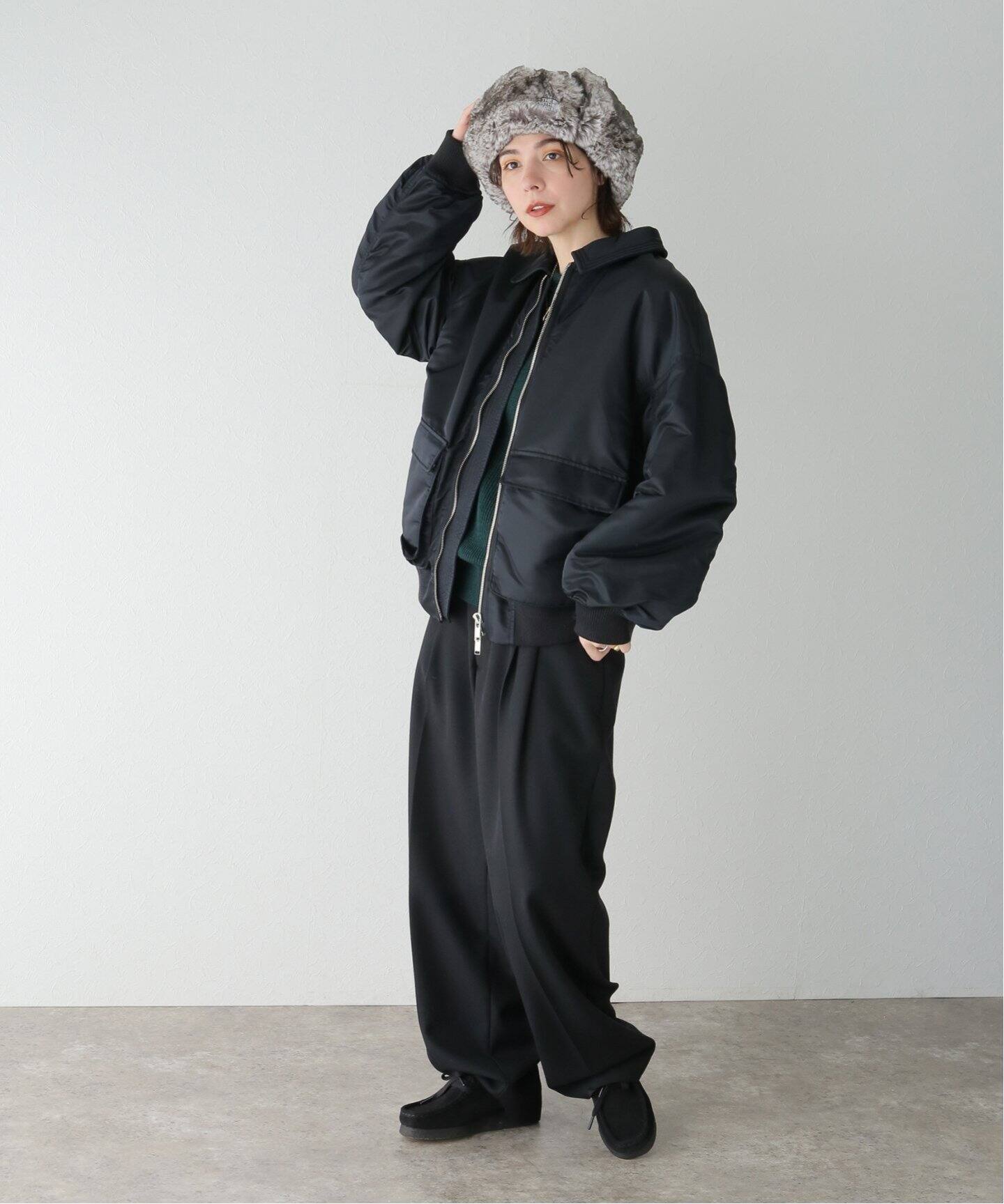 新品 ノースフェイス インサレーションボンバーキャップ ブラック L