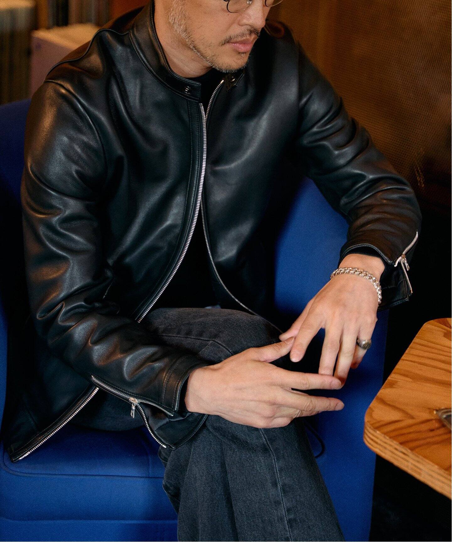 ライダースジャケット レザージャケット(EDIFICE) EDIFICE Schott 別注