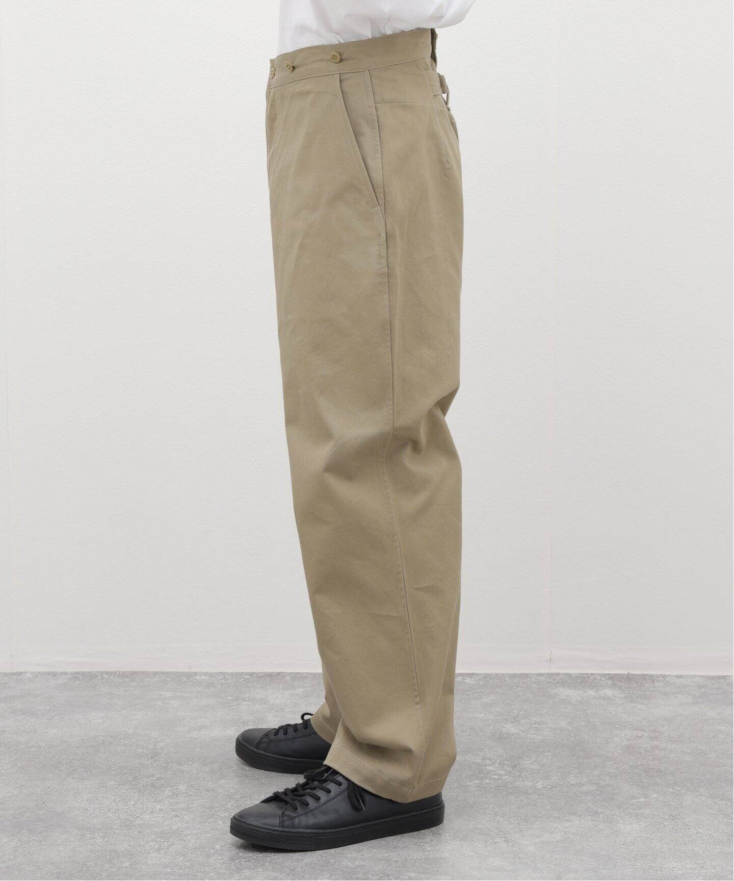 comoli／コットンチノ オーバーパンツ／サイズ3