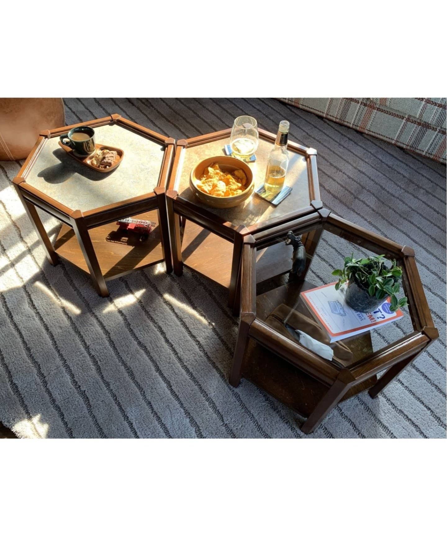 BROOKS HEXAGON TABLE ブルックス ヘキサゴンテーブル グレー 【公式通販】