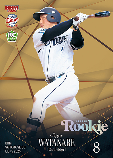 BBM 西武ライオンズ 渡部聖弥 初本塁打記念 直筆サイン フォト 西武