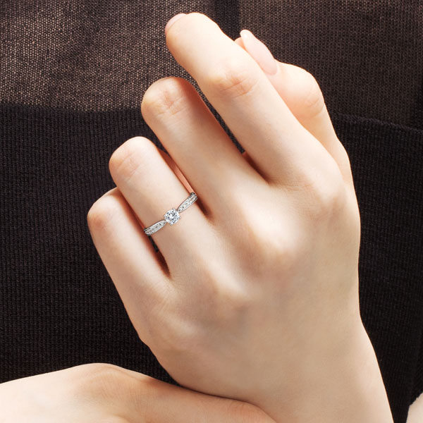 PT950 カーサ ダイヤモンド エタニティタイプ リング ミルグレイン 0.3