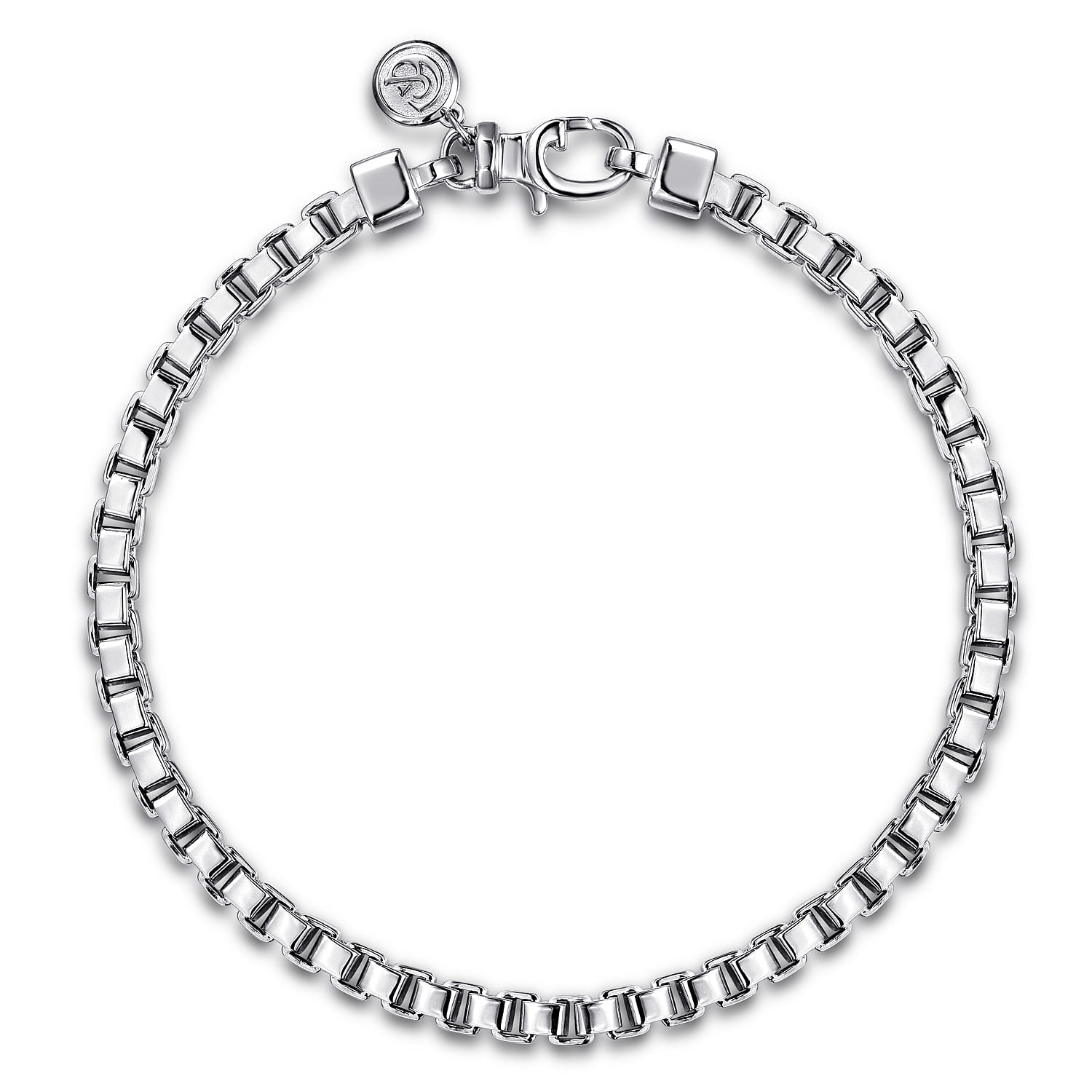925 Sterling Silver Box Chain Bracelet 5mm @ $440. Shop Men