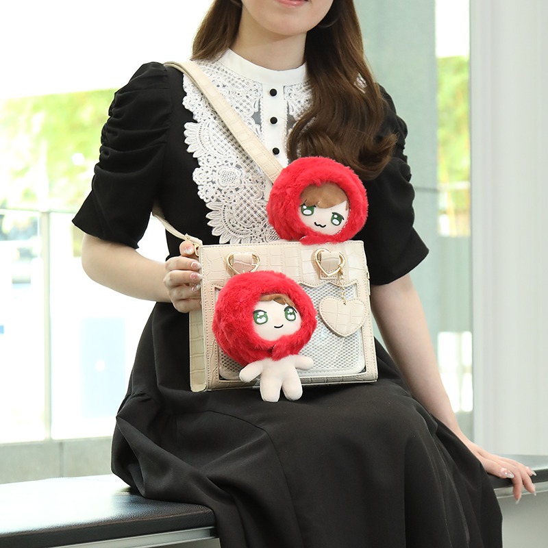 双子ぬいポシェットさくらんぼ 13-16cm用【AniBOX】