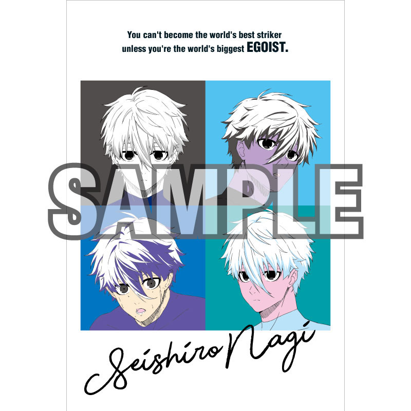 ブルーロック 凪 誠士郎 ブルロ ポストカード ノーブルstyle ブルー