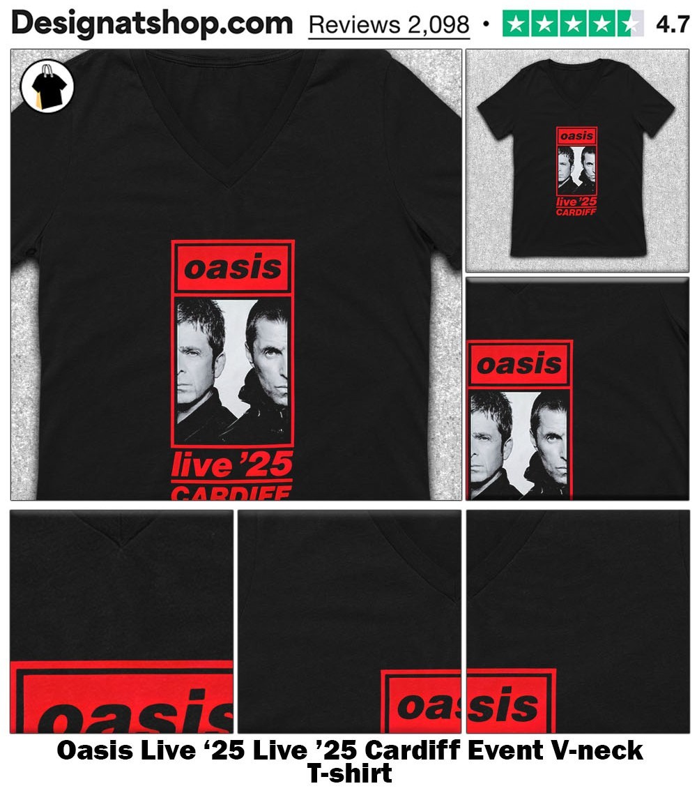 現地購入】【正規品】oasis 再結成初日 カーディフ公演日付入りTシャツ