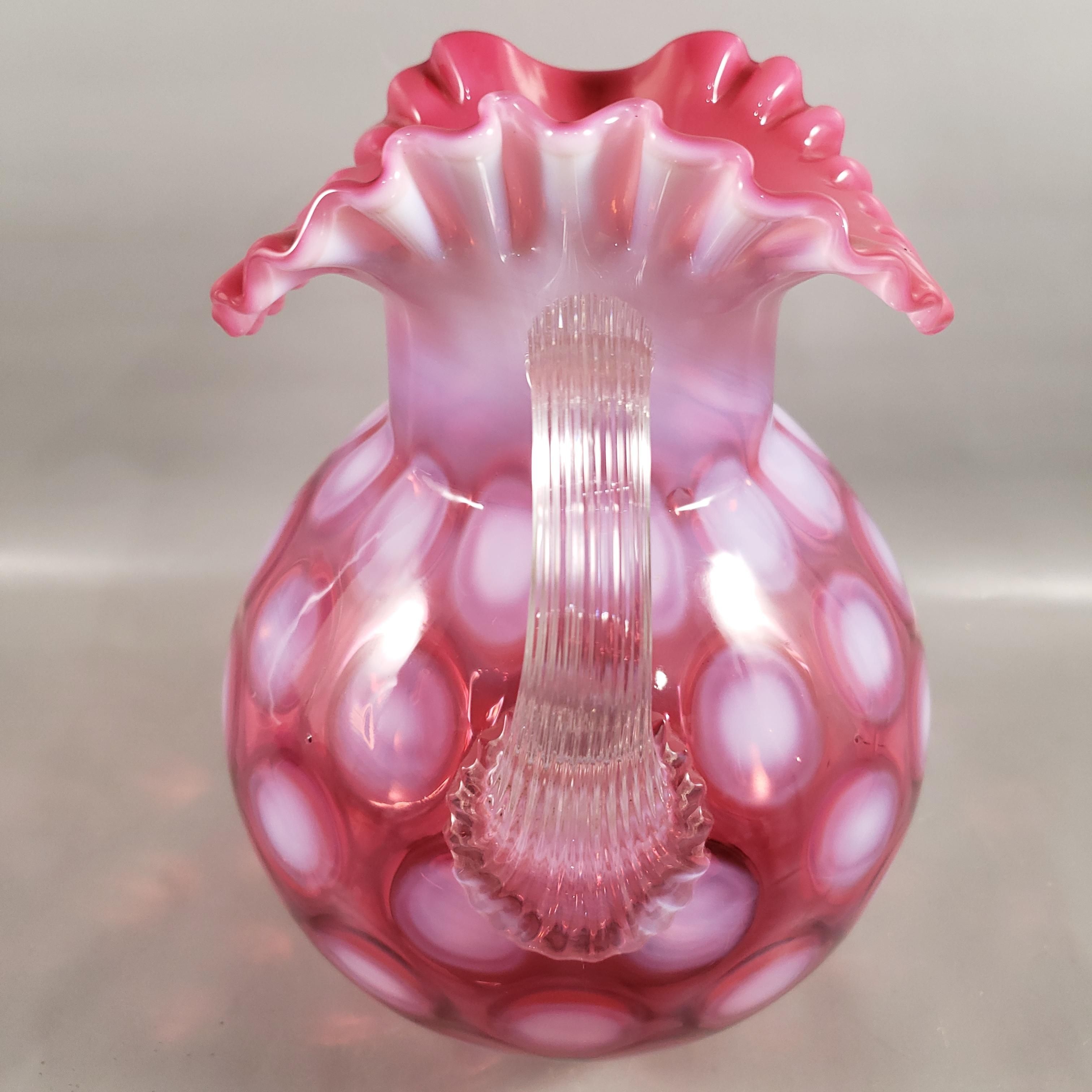 スペシャル！40s〜クランベリーオパールセントドットピッチャーFenton