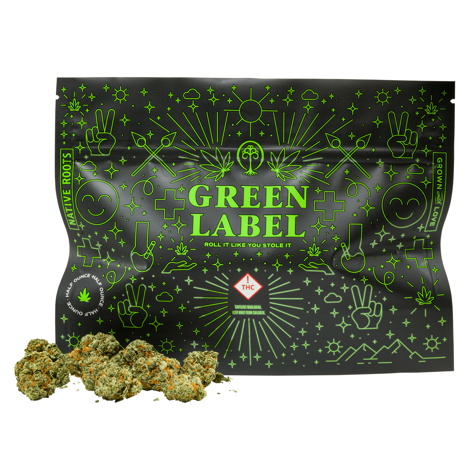 Green Label Alien Bubba x Super Lemon Haze PP | MED | Native Roots