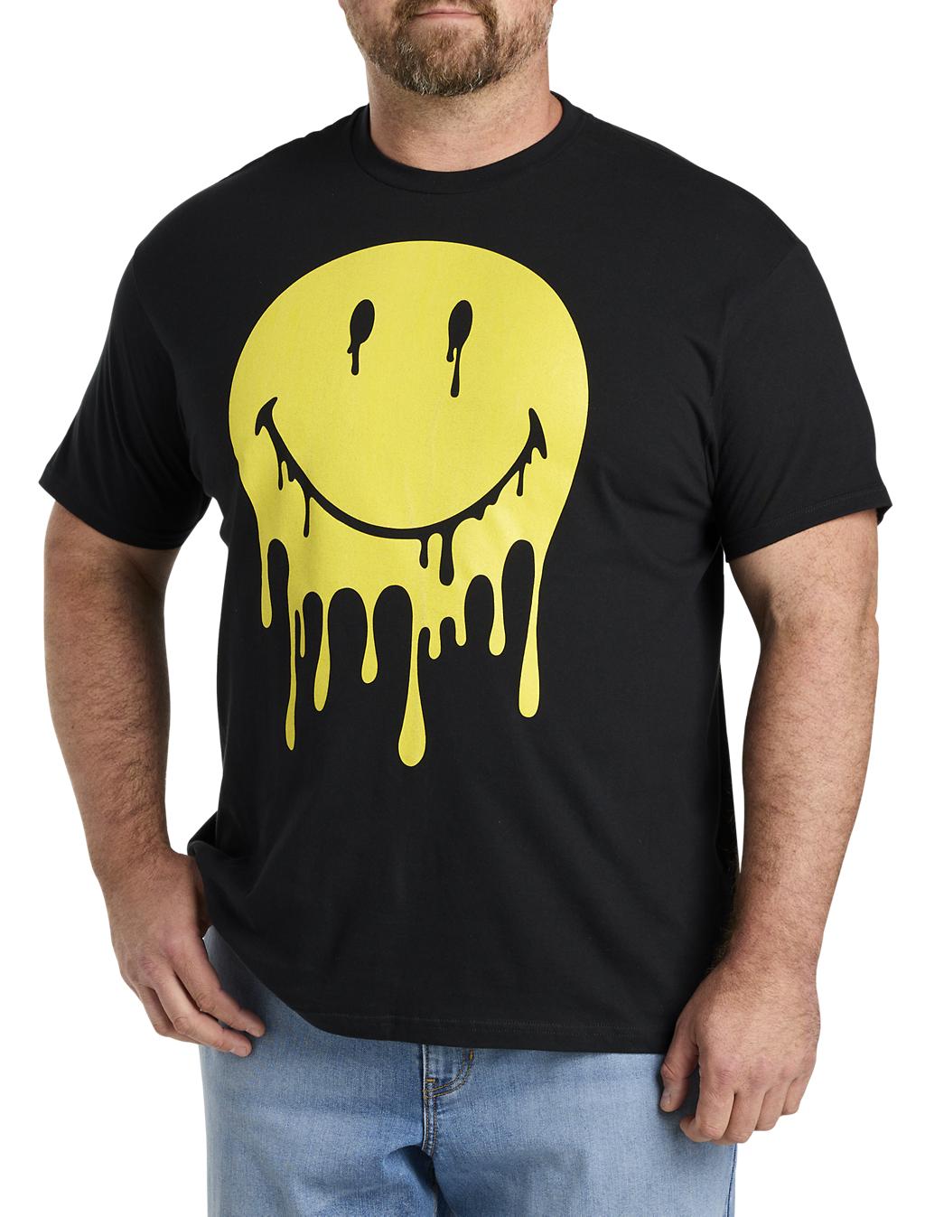 Big + Tall | True Nation Melting Smiley Face Graphic Tee | DXL