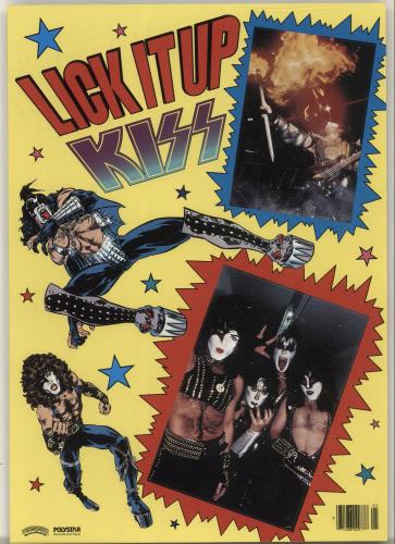 超レア♪ 「地獄の回想」KISS LICK IT UP ポスター 当時物 非売品 超