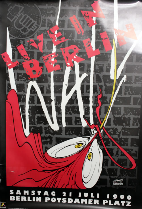 Roger Waters The Wall Live - Berlin 90 + Poster & Mask German tour