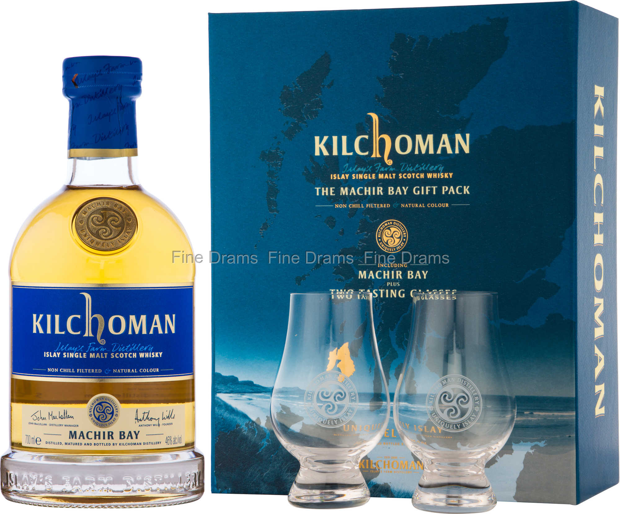 Kilchoman Machir Bay Whisky Gift Pack - 2 Glasses