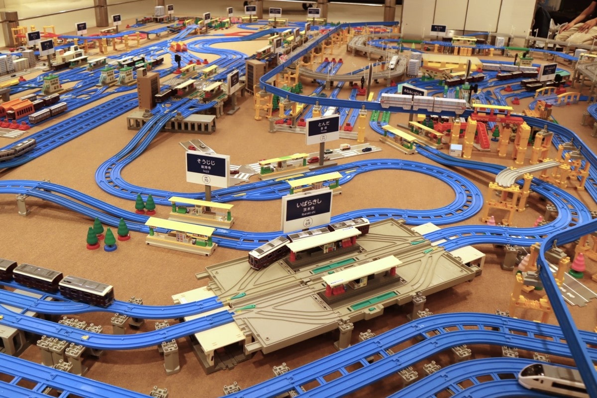プラレール線路9階レイアウト