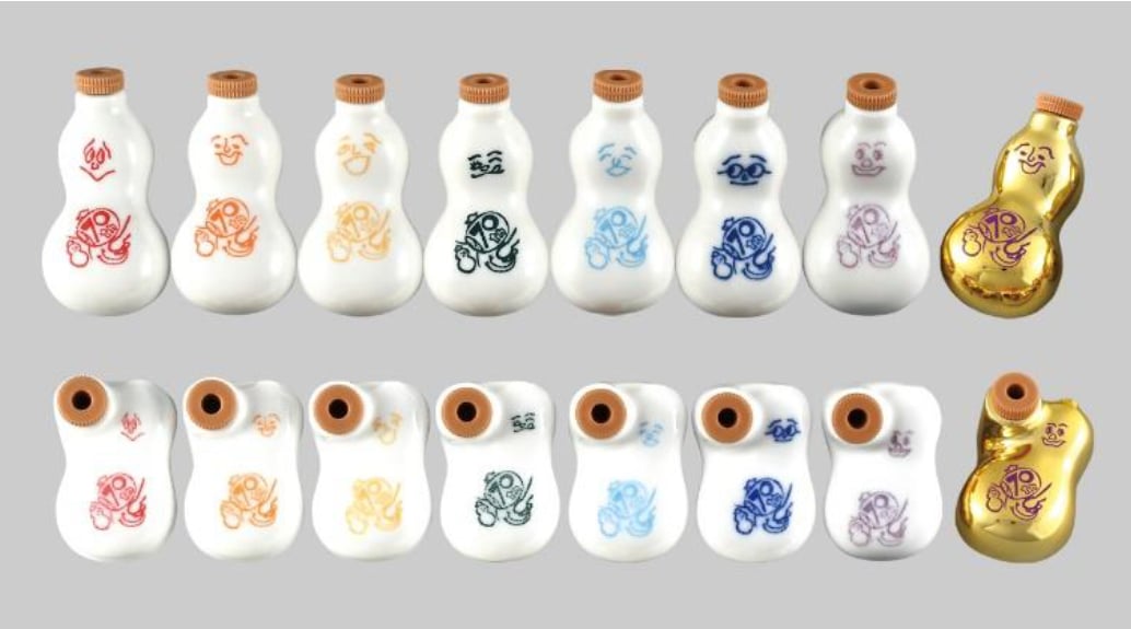 崎陽軒 70周年 金のひょうちゃん 7色7絵柄のひょうちゃんとレアな「