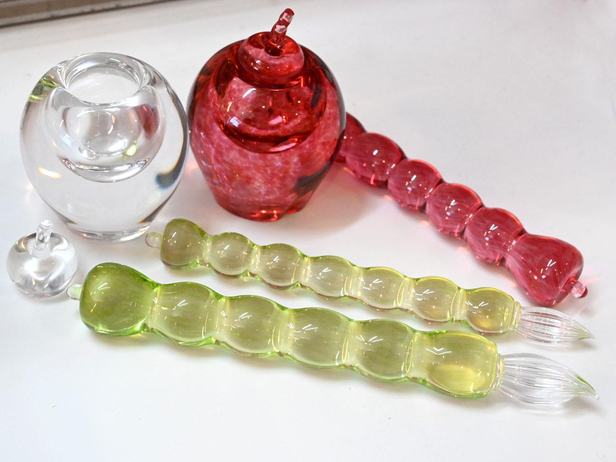 弘前で青リンゴ色のガラスペン 津軽びいどろとコラボ - 弘前経済新聞