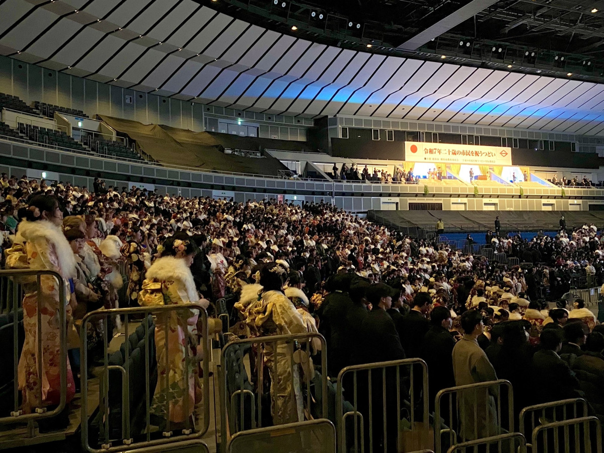 当日の横浜アリーナの様子 - 港北経済新聞