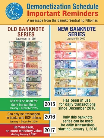 フィリピンで旧紙幣の交換期限迫る 日本人に注意呼び掛け、来年は