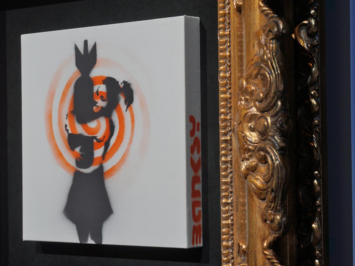 Bumblebeelovesyou シルクスクリーンアートバンクシー