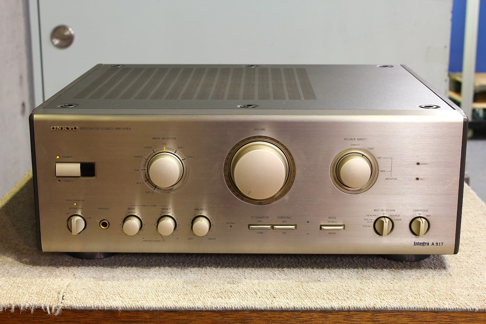 ONKYO A-917F(S) 整備済 程度良 ONKYO オンキョー Integra A-917 取説付