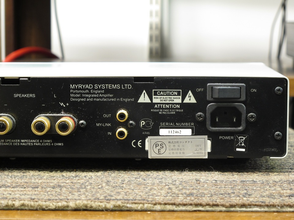 MYRYAD Z140プリメインアンプ Myryad Z140 Stereo Integrated Amplifier