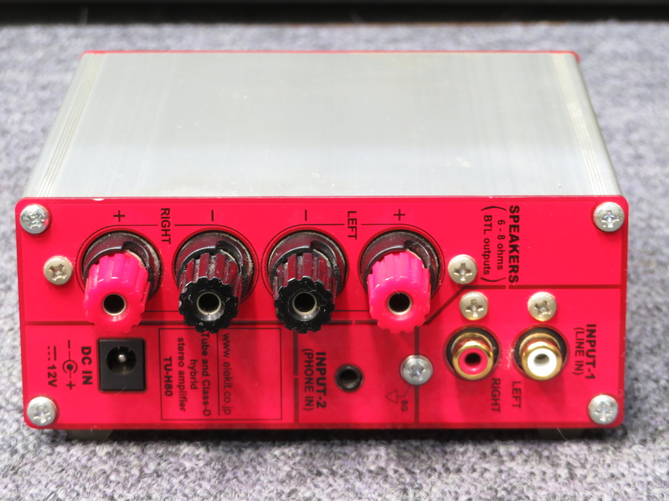 エレキット TU-H80 真空管アンプ 中古品］ハイブリッド真空管アンプ
