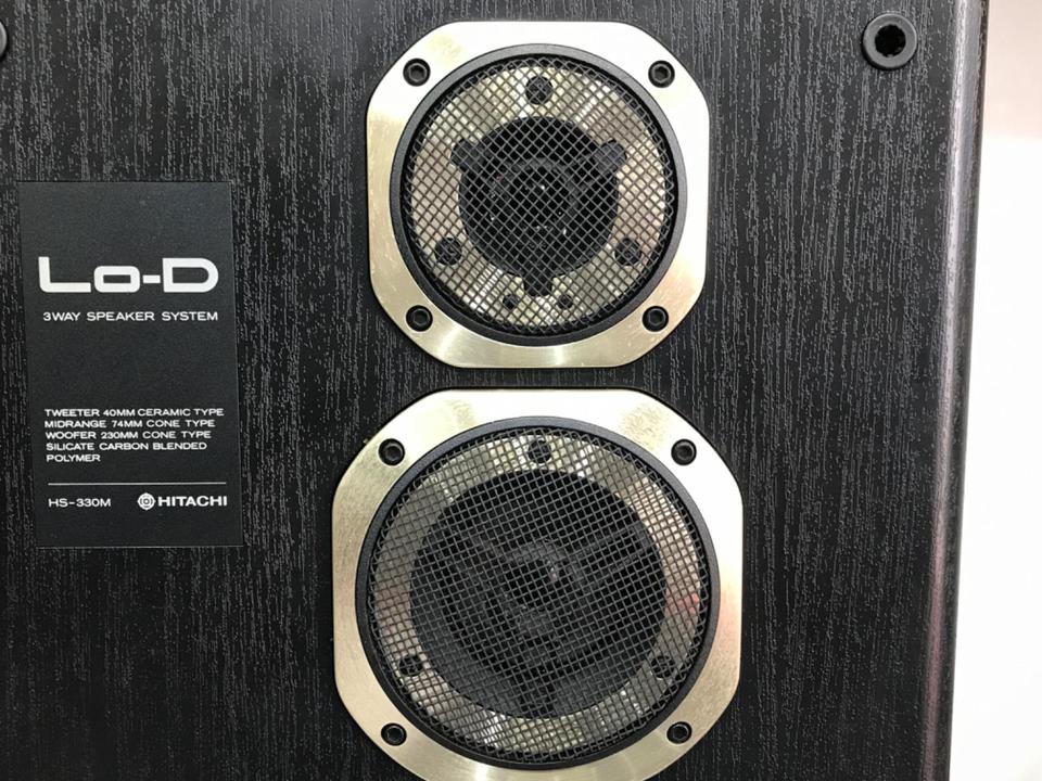 HITACHI LO-D HS-330M スピーカーペア 美音 Lo-D スピーカー HS-323