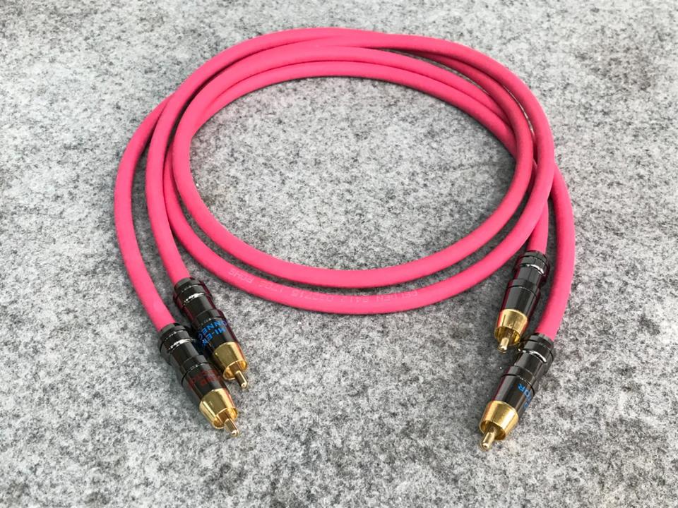 BELDEN 8412 RCA REANプラグ 4色 2本ペアケーブル 0.3m BELDEN8412☆RED