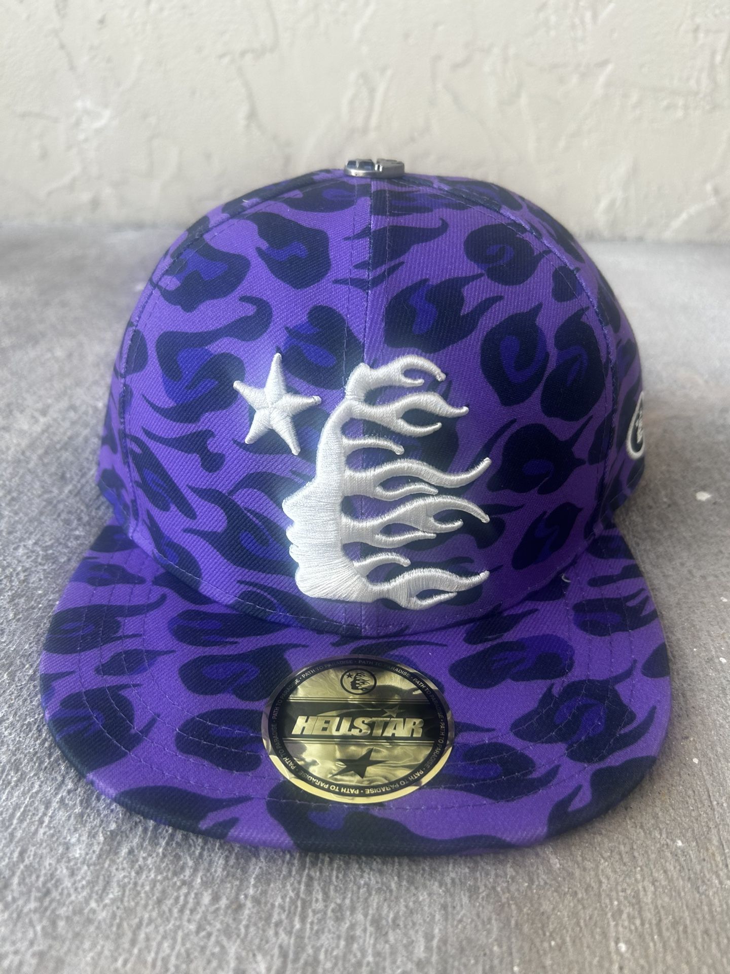 HELLSTAR CHEETAH PRINT HAT [PURPLE]