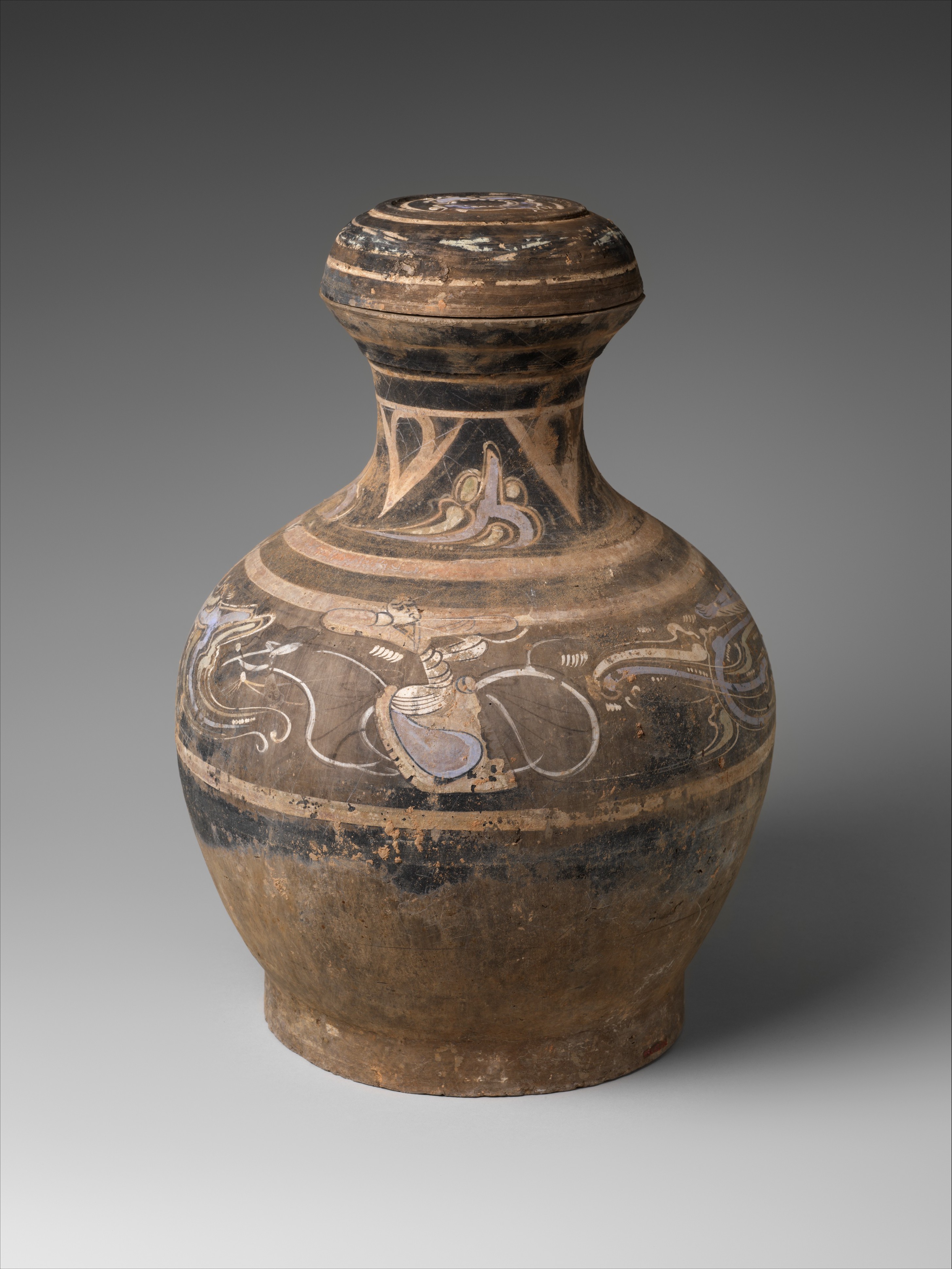 Covered Jar (Hu) - China - Western Han dynasty (206 BCE–9 CE