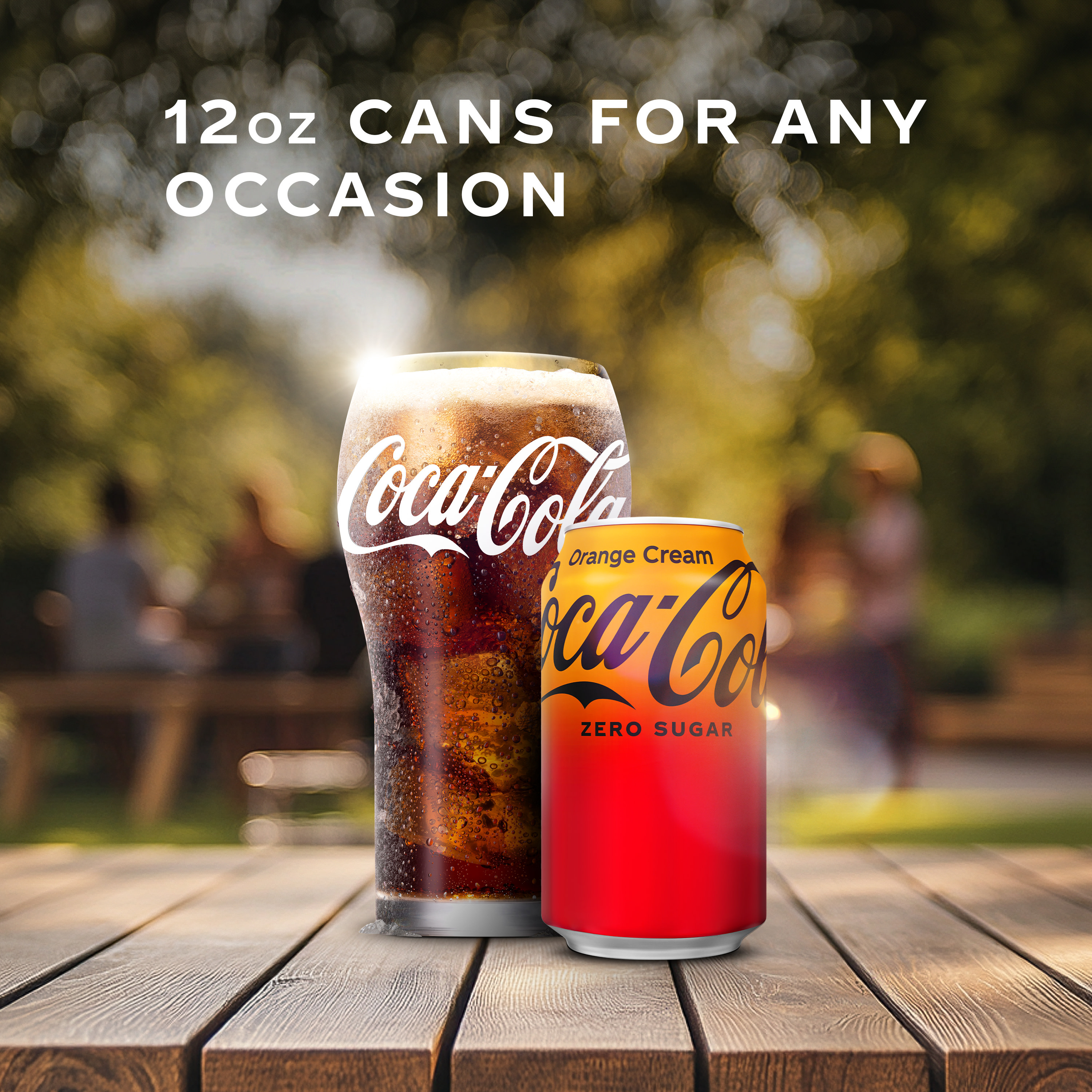 Coca-Cola Zero Sugar Orange Cream Soda Soft Drink Fridge Pack, 12