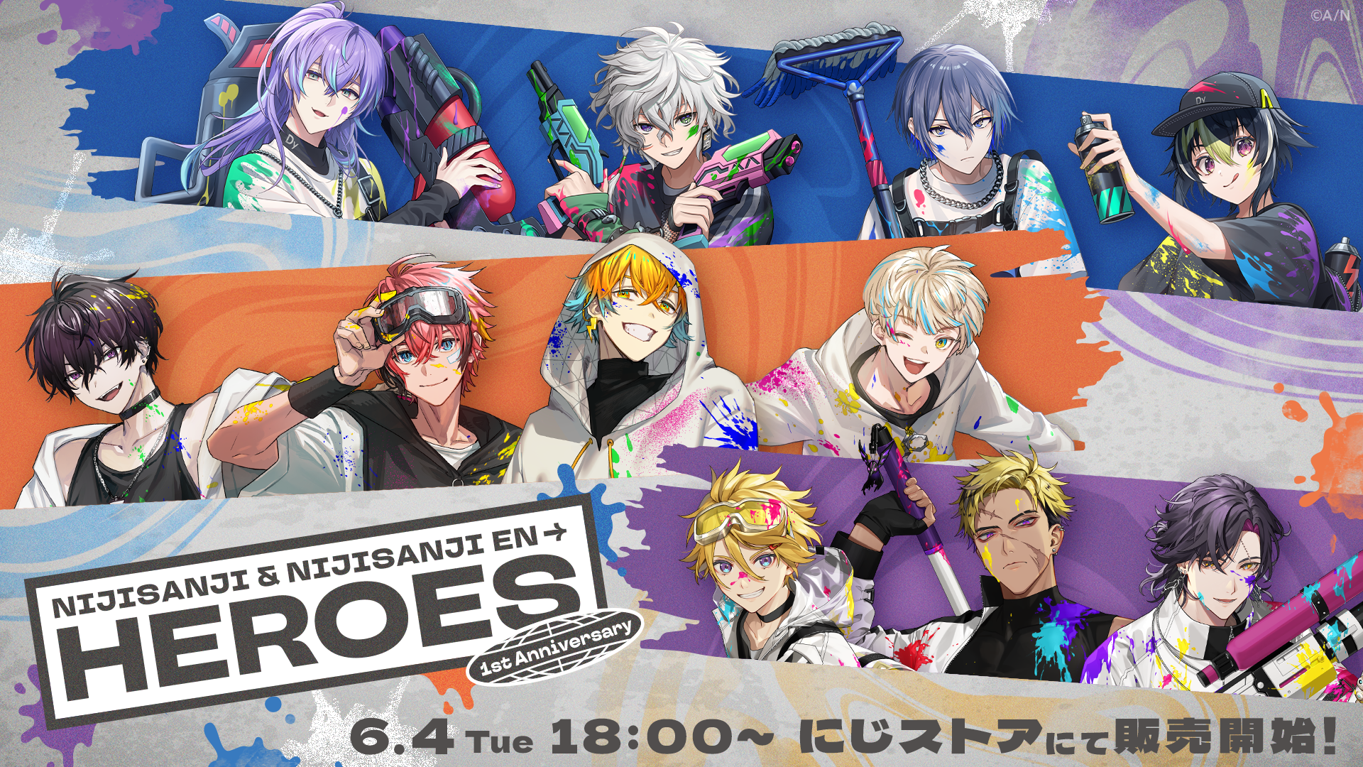 にじさんじ HEROS ミニクリアファイル にじさんじ HEROS ミニクリア