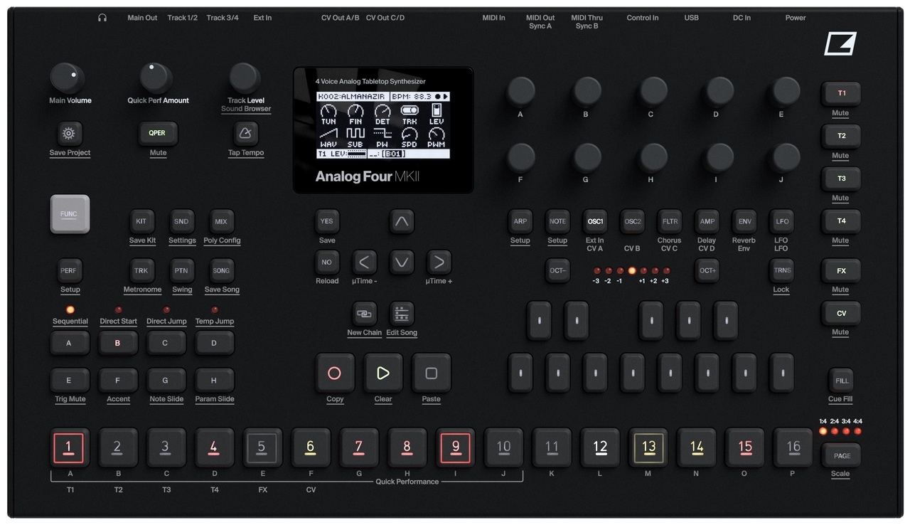 Elektron Analog Four MKII Black | USA