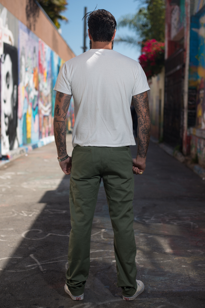 3sixteen Selvedge Chinos - Olive