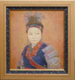 藤田嗣治「フォークを持つ少女」セリグラフ :: 絵画買取・販売 - シバヤマ