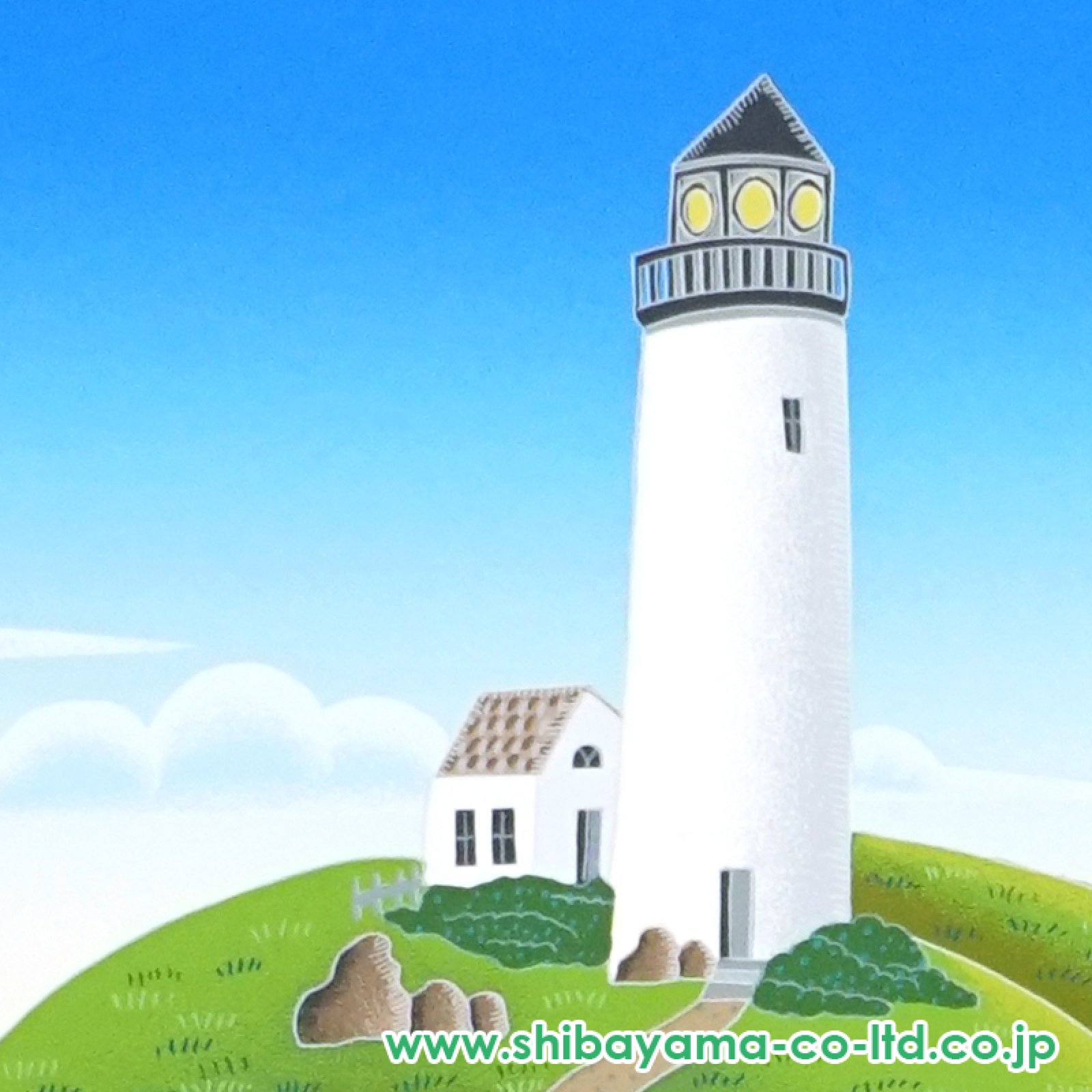 トーマス・マックナイト「ナンタケットライトハウス」シルクスクリーン