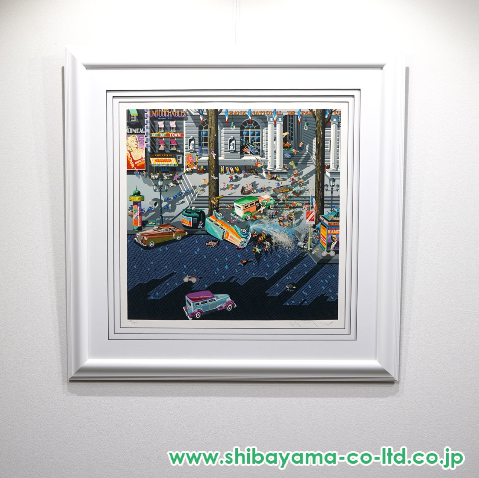 ☆版画☆ヒロ・ヤマガタシルクスクリーン泥棒2☆S44