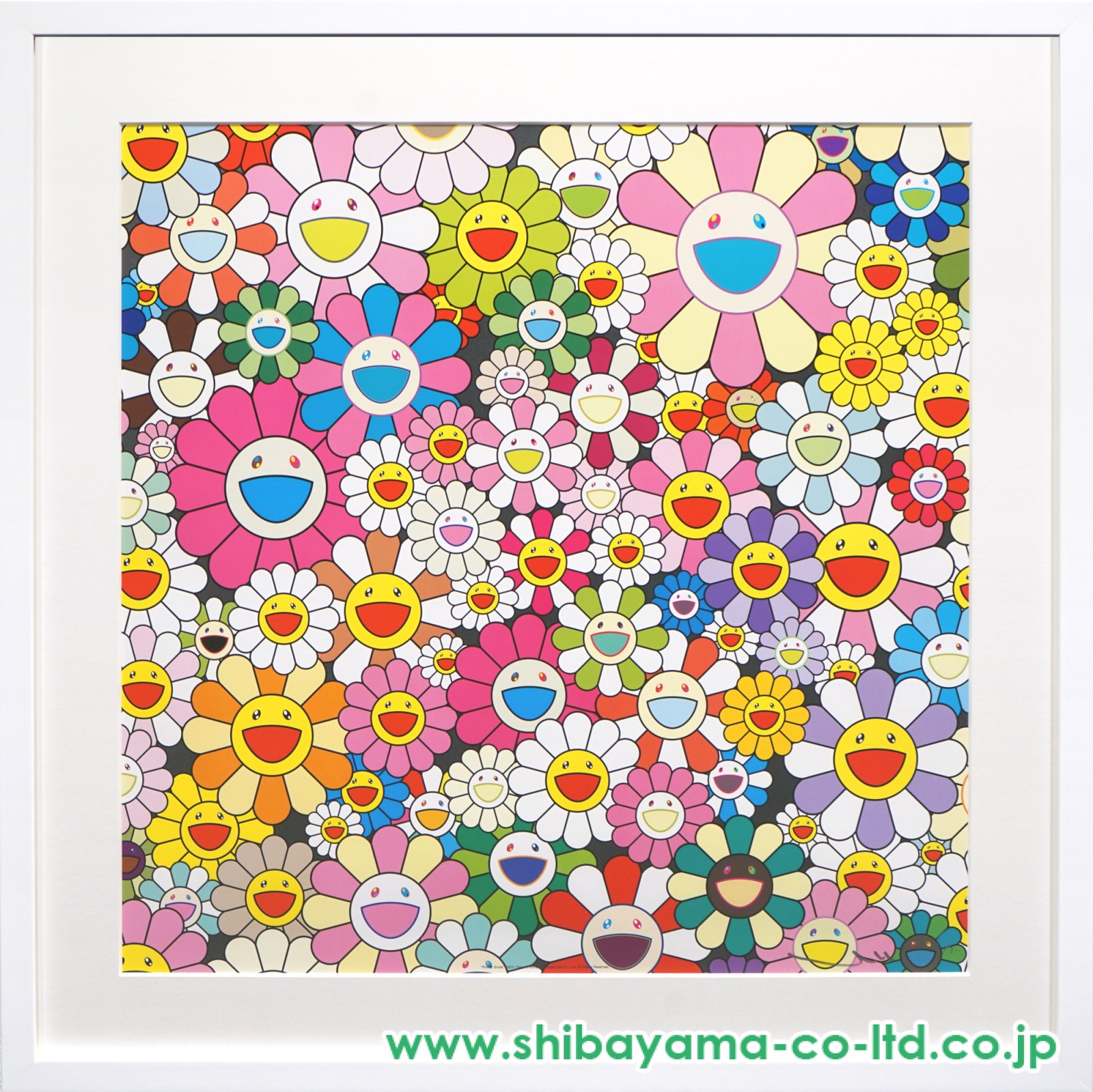 村上隆「お花の笑顔」オフセット・リトグラフ :: 絵画買取・販売