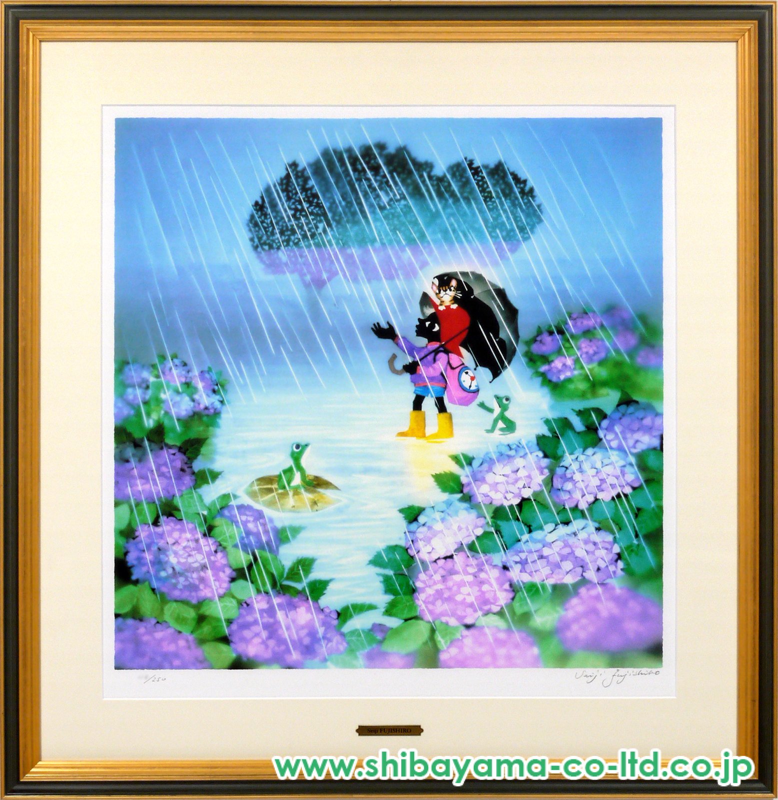 藤城 清治 「花と少女」 藤城清治 絵 花と少女 花と少女」FSM-235