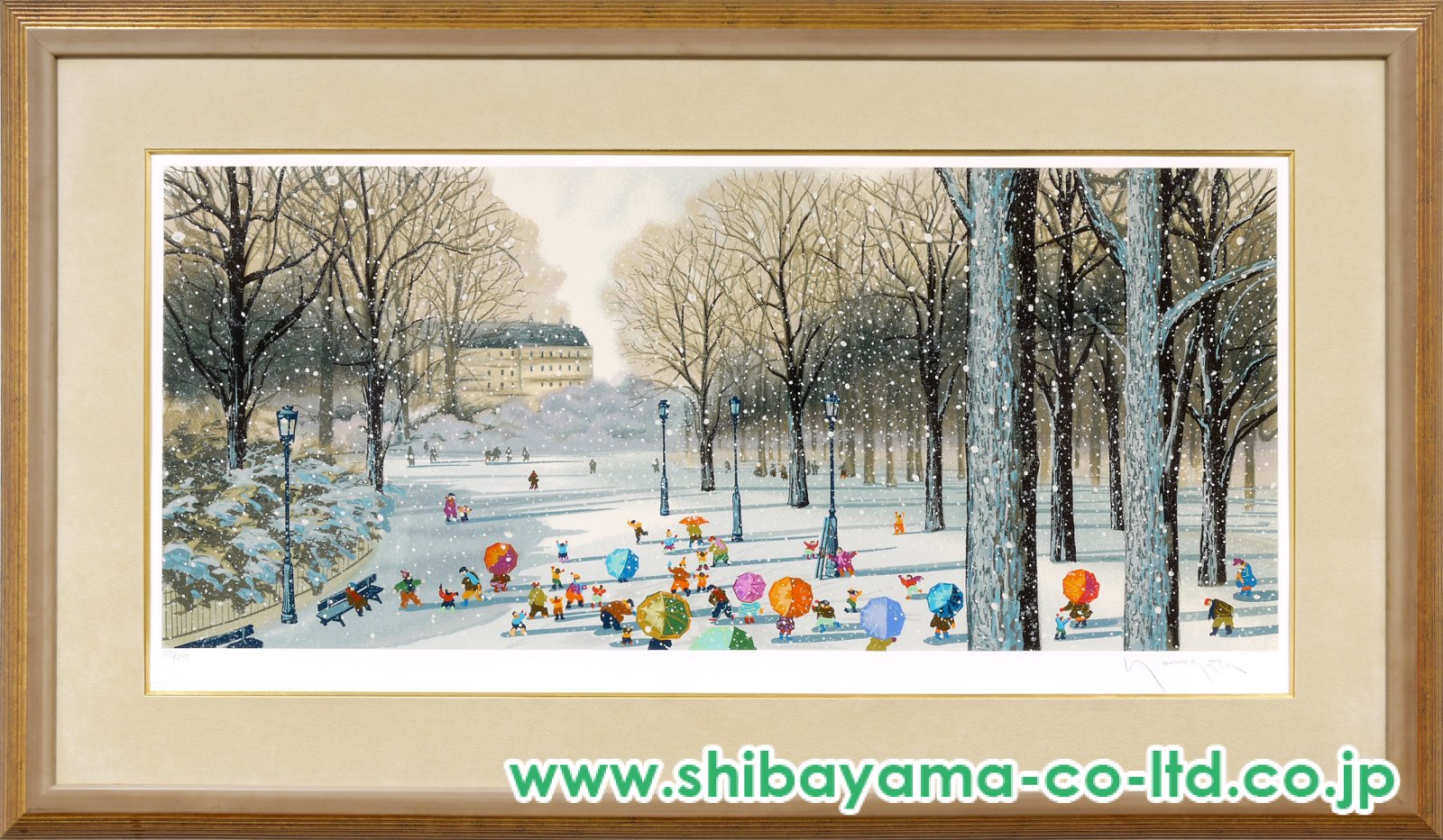 ヒロ・ヤマガタ「父と子」シルクスクリーン :: 絵画買取・販売 - シバヤマ