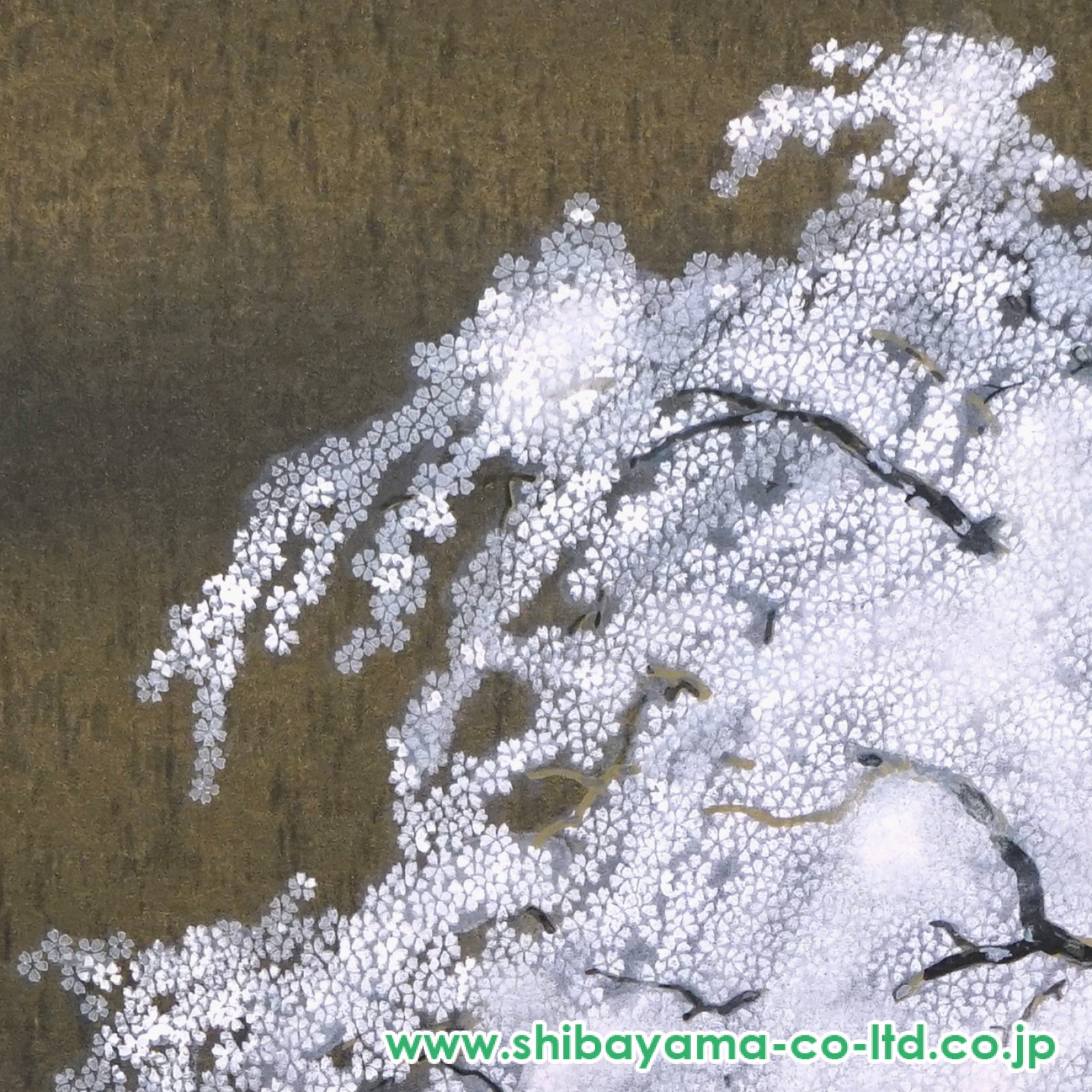 加山又造 『夜桜』 木版画 タトウ箱付 加山又造 『夜桜』 木版画