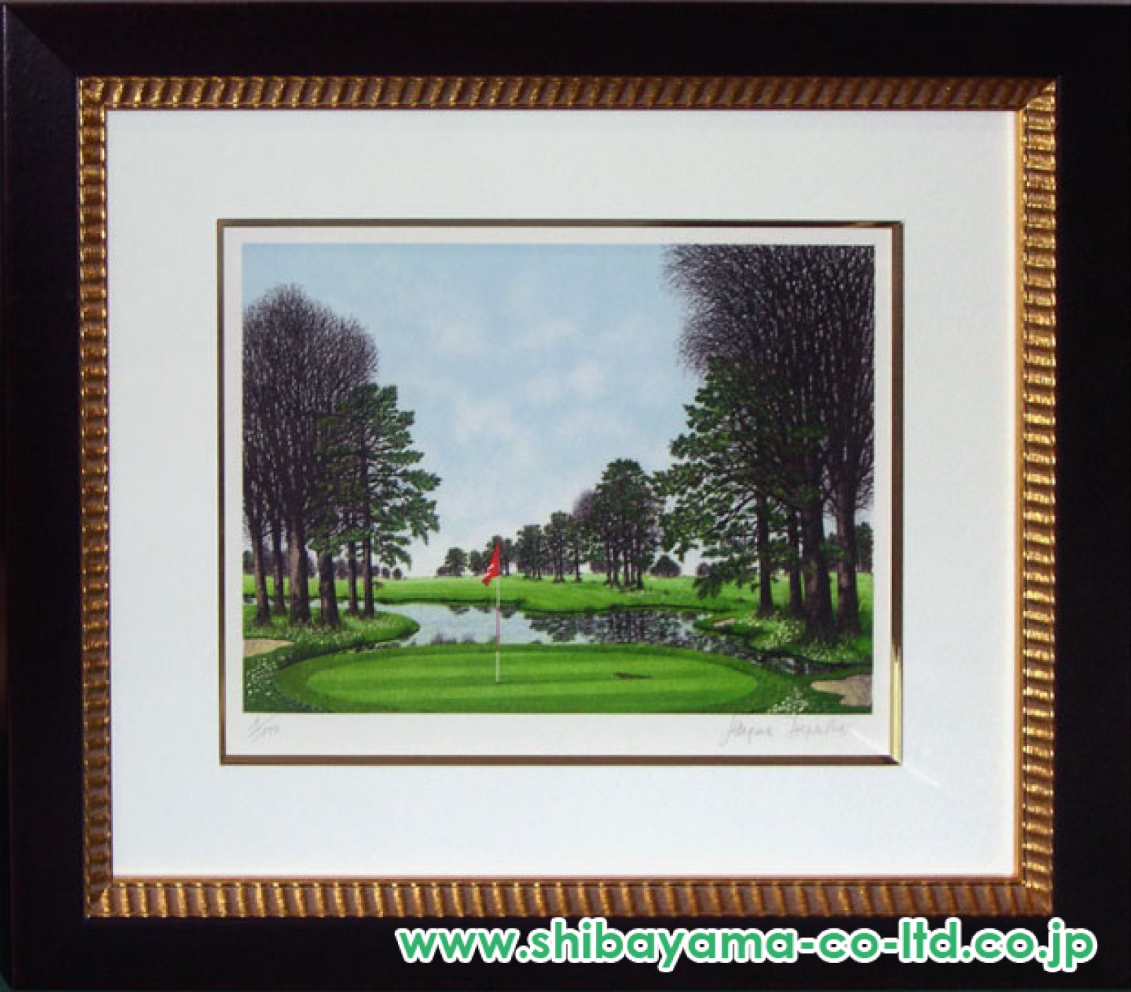 ジャック・デペルト「フォレストオークスゴルフ場」リトグラフ :: 絵画